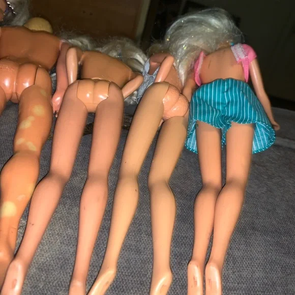 Mattel Green and Blue Doll Footwear Set